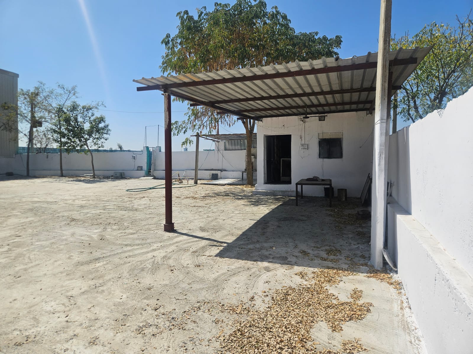 Warehouse office and open yard area